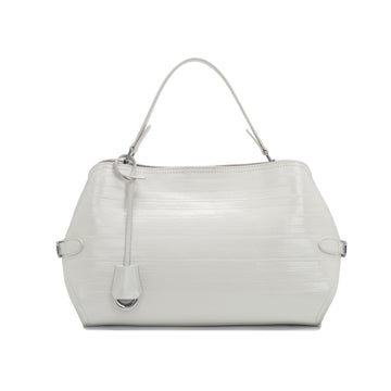 Off White Pebbled Leather HandBag , Bulk Supply for Established Fashion Brands