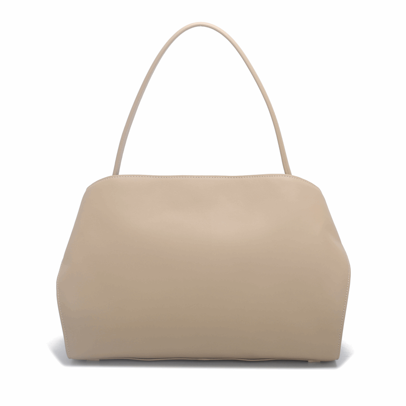 Architectural 'Unity' Top-Handle Satchel | Premium Smooth Calfskin Leather