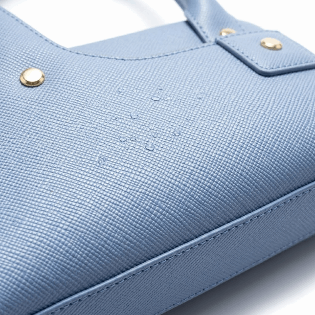 Architectural 'Sky-Saffiano' Double-Handle Handbag | Performance Leather
