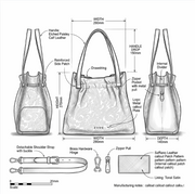 'Paisley Muse' Gathered Tote | Premium Embossed Suede-Finish Leather | Versatile Trapezoidal Carryall with Artisan Drawstring Detailing