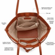 'Origami' Winged Tote | Premium Smooth Calf Leather | Sculptural Expandable Silhouette with Signature Belted Cinch Detail