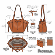 'Origami' Winged Tote | Premium Smooth Calf Leather | Sculptural Expandable Silhouette with Signature Belted Cinch Detail