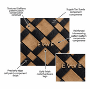 'Summit' Elite Hybrid Backpack | Premium Vegan Leather & Suede-Texture Lattice Weave | Sophisticated Urban Carryall with Gold-Tone Signature Branding