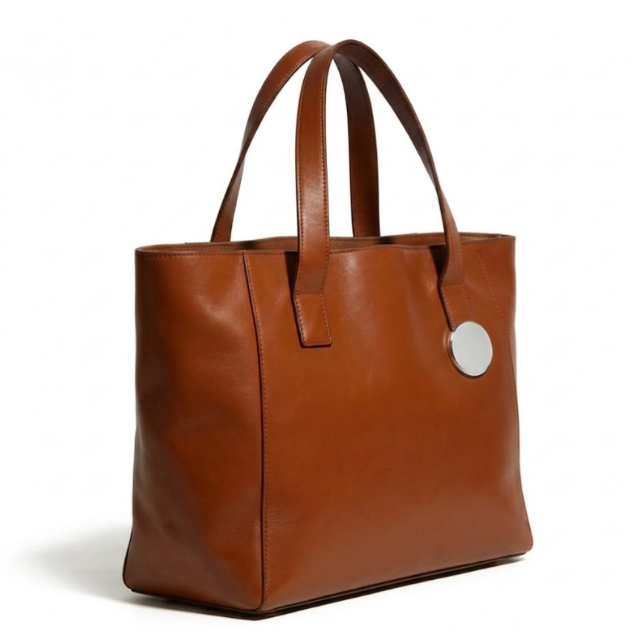 „Legacy“ Essential Tote | Vollnarbiges, pflanzlich gegerbtes Leder | Professioneller minimalistischer Begleiter für Arbeit und Freizeit