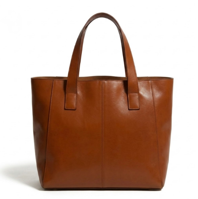 „Legacy“ Essential Tote | Vollnarbiges, pflanzlich gegerbtes Leder | Professioneller minimalistischer Begleiter für Arbeit und Freizeit