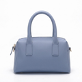 Architektonische Handtasche mit zwei Henkeln „Sky-Saffiano“ | Performance-Leder