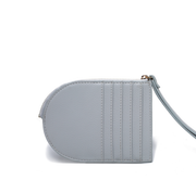 Petal-Bloom Wristlet Clutch | Perlenverziertes Blumen-Applikation | Hochwertiges genarbtes Leder