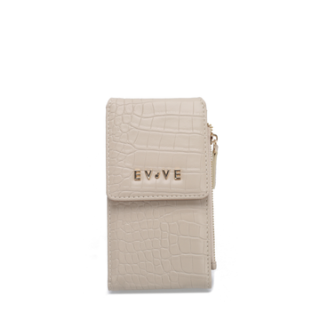 Elite "Croc-Lux" Handy-Börse | Premium geprägtes Leder | Integrierter Reißverschluss-Organizer