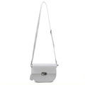 'Luna' Minimalist Half-Moon Mini Bag | Premium Smooth Calfskin Leather | Signature Polished Turn-Lock Crossbody